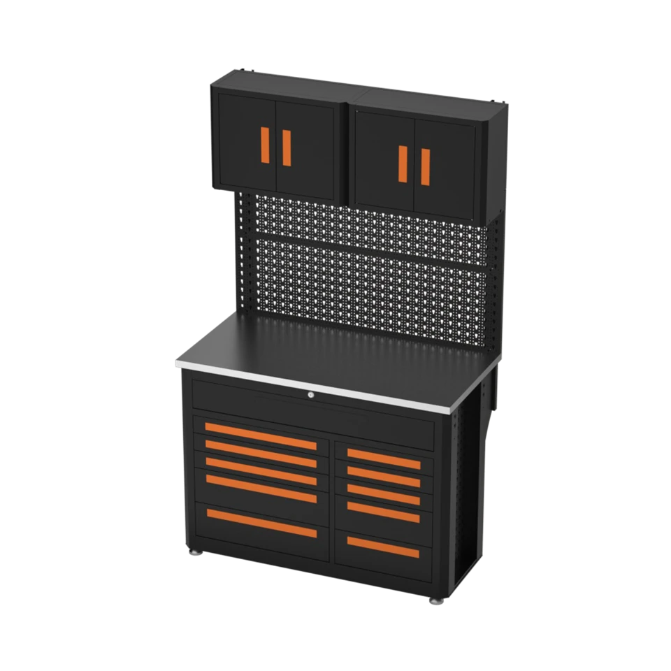 Гаражні шафи для зберігання з дверцятами та полицями
